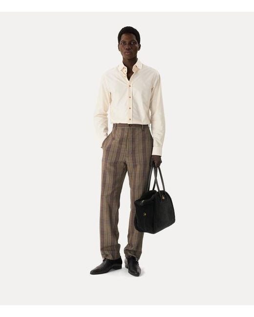 Vivienne Westwood Natural Two Button Krall Shirt Heritage Twill Shirt for men