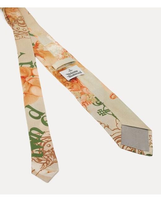 Vivienne Westwood White Tie 8.5Cm Primavera Cherubs for men