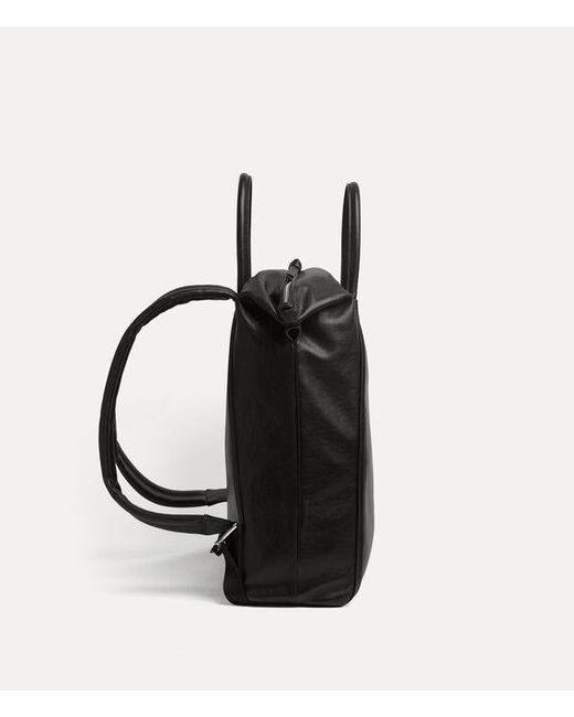 Vivienne Westwood Black Bobby Large Backpack Supple Leather