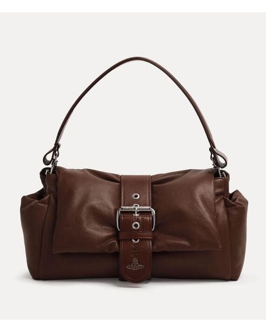 Vivienne Westwood Brown Hazel Xl Treasure Handbag Supple Leather