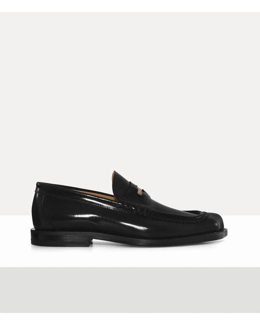 Vivienne Westwood Black Tuesday Coin Loafer Leather for men