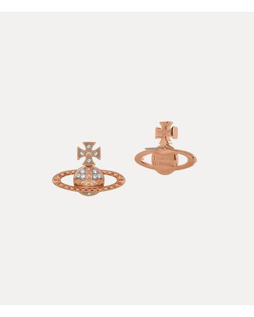 Vivienne Westwood White Mayfair Bas Relief Earrings