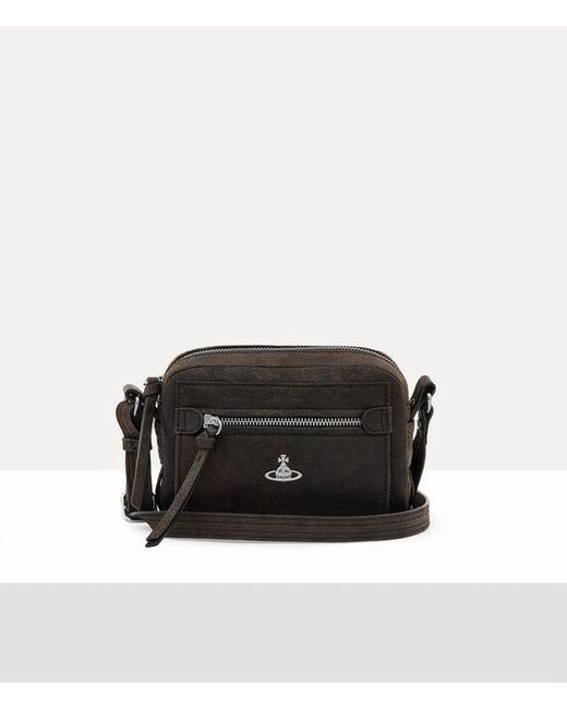 Vivienne Westwood Black Hannah Crossbody Leather
