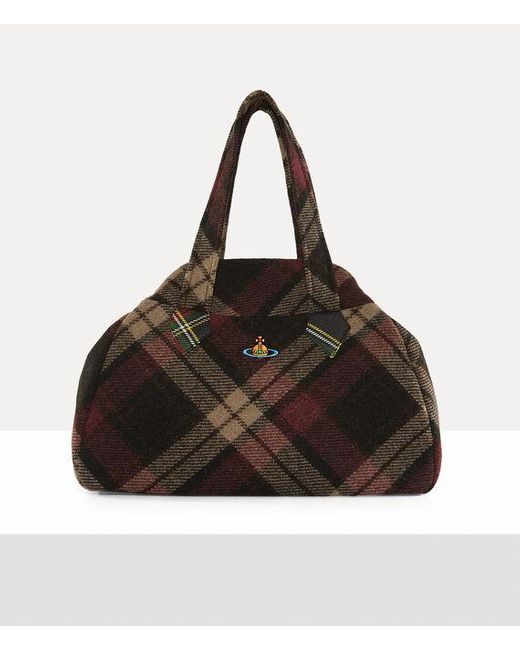Vivienne Westwood Yasmine Large Archive Handbag Harris Tweed Check