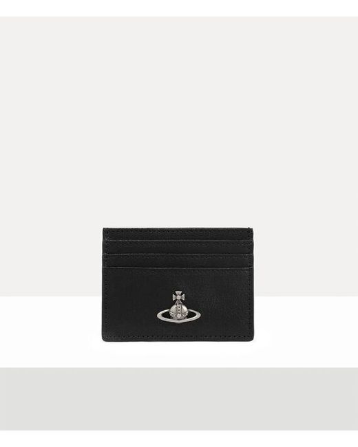 Vivienne Westwood White Flat Card Holder Supple Leather