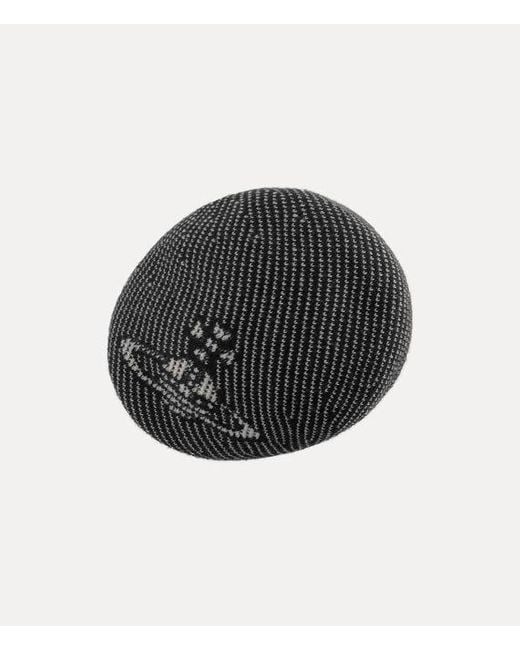 Vivienne Westwood Orb Thermo Hunting Cap Thermo Wool in Black