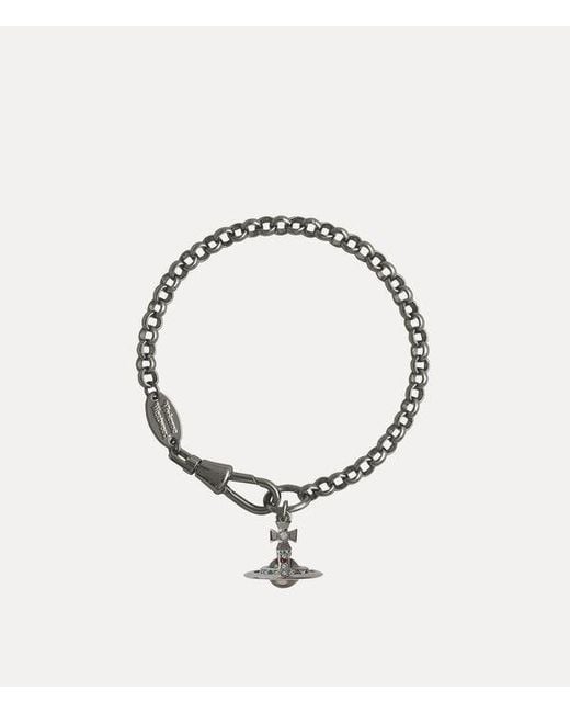 Vivienne Westwood Metallic New Petite Orb Bracelet Swarovski Crystals
