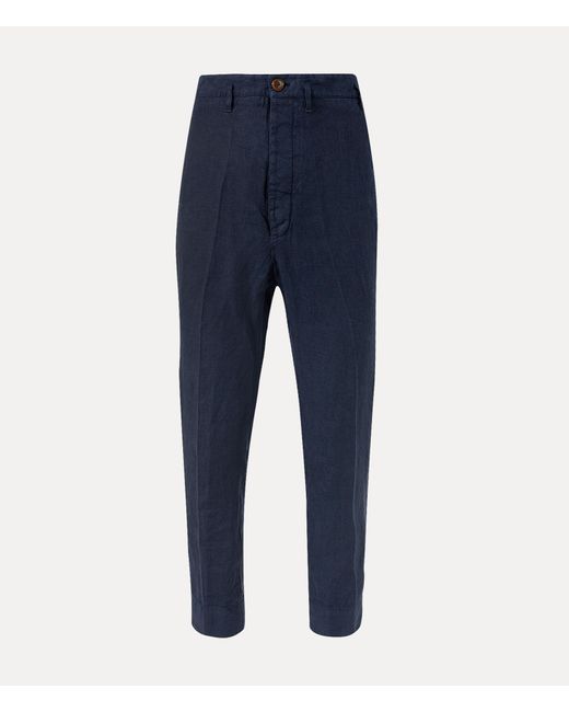 Vivienne Westwood Blue Cropped Cruise Trousers for men
