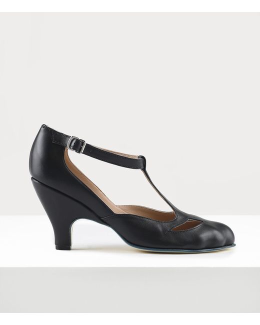 Vivienne Westwood Black T-bar Shoe