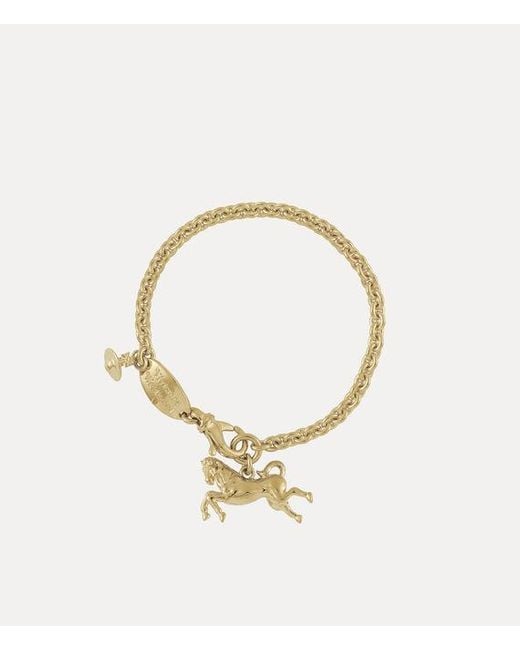 Vivienne Westwood Metallic Horse Bracelet Swarovski Crystals