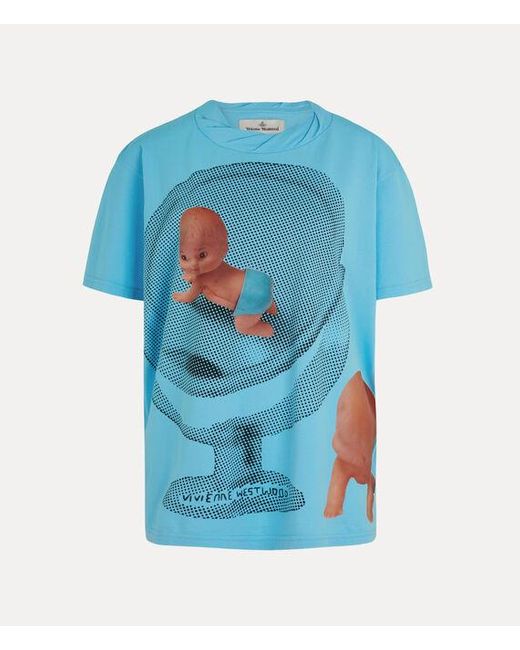 Vivienne Westwood Blue Baby Isla T-Shirt Cotton