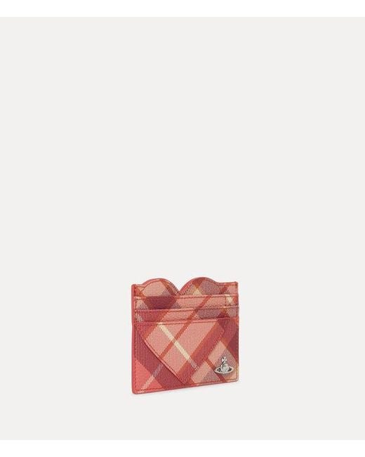 Vivienne Westwood Pink Heart Card Holder Buccia D'Arancia