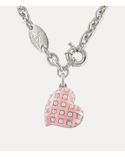 Vivienne Westwood Multicolor Valentines Heart Locket Necklace