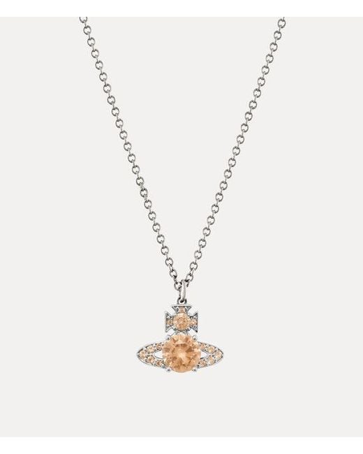 Vivienne Westwood White Ismene Pendant Necklace
