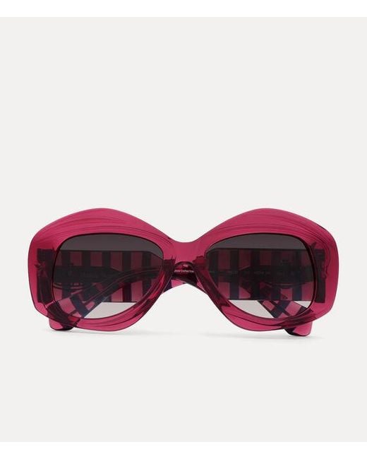 Vivienne Westwood Red Edie Sunglasses Acetate