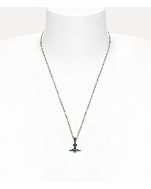 Vivienne Westwood White New Petite Orb Pendant Necklace for men