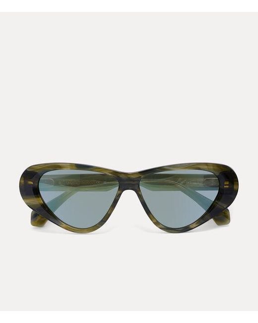 Vivienne Westwood Green Gabrio Sunglasses Acetate for men
