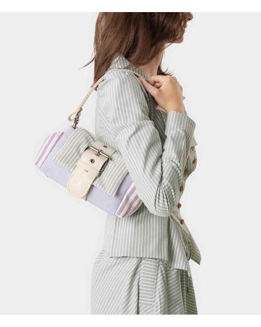 Vivienne Westwood White Hazel Treasure Handbag Classic Oxford Shirt