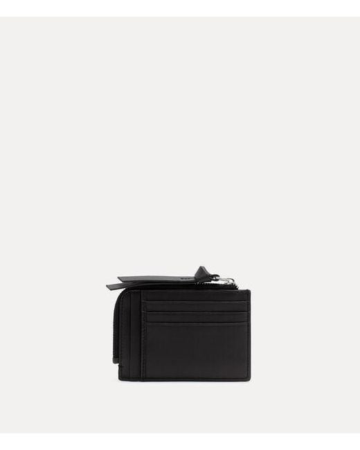Vivienne Westwood Black Card Holder With Zip Nappa Leather