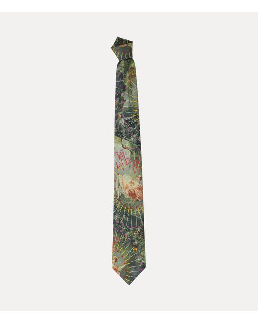 Vivienne Westwood Green Tie Cm.8.5 The Swing for men