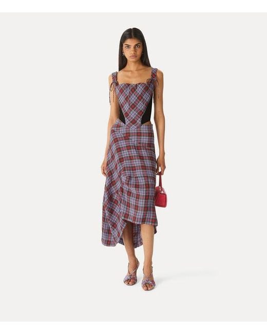 Vivienne Westwood Purple Aeroplane Skirt Louth Tartan