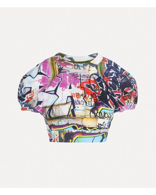 Vivienne Westwood Multicolor Cropped Football T-shirt