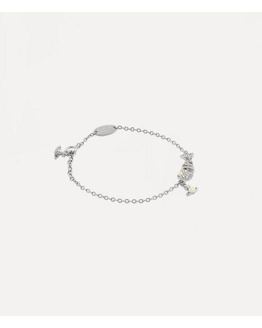 Vivienne Westwood Natural Lyall Bracelet Stainless Steel