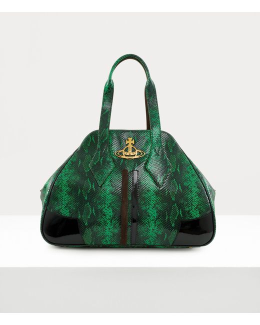 Vivienne Westwood Large Yasmine Bag Leather Green