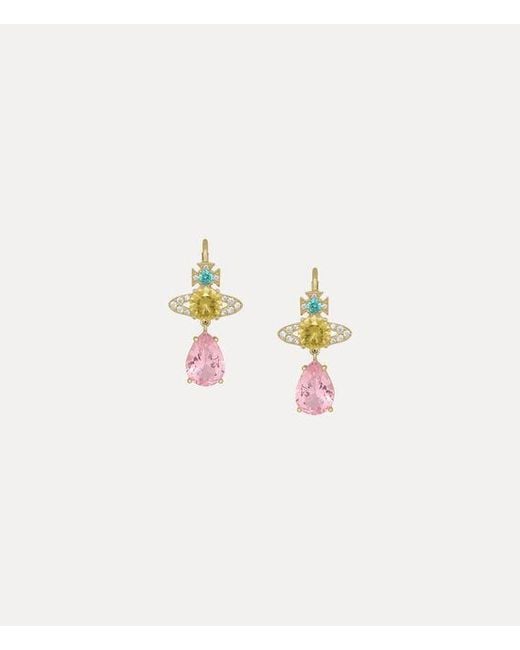 Vivienne Westwood White Ismene Drop Earrings