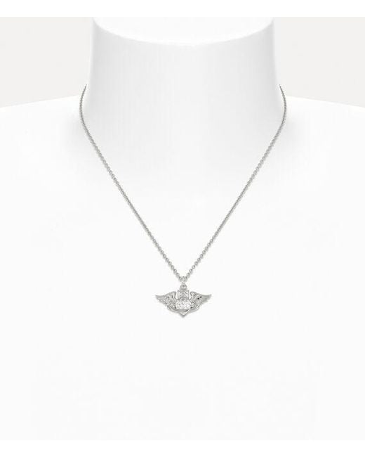 Vivienne Westwood White Galena Pendant Necklace