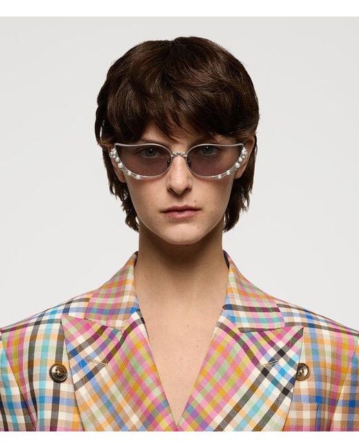 Vivienne Westwood Gray Piccadilly Sunglasses Stainless