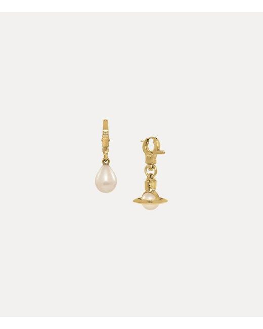 Vivienne Westwood Natural Claude Small Earrings Pearls