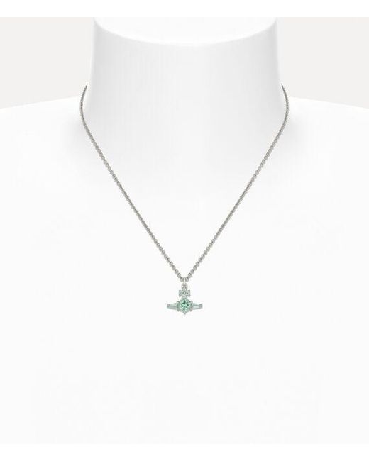 Vivienne Westwood White Ofelia Pendant Necklace