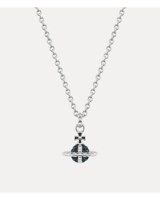 Vivienne Westwood White Mayfair Small Orb Pendant Necklace for men