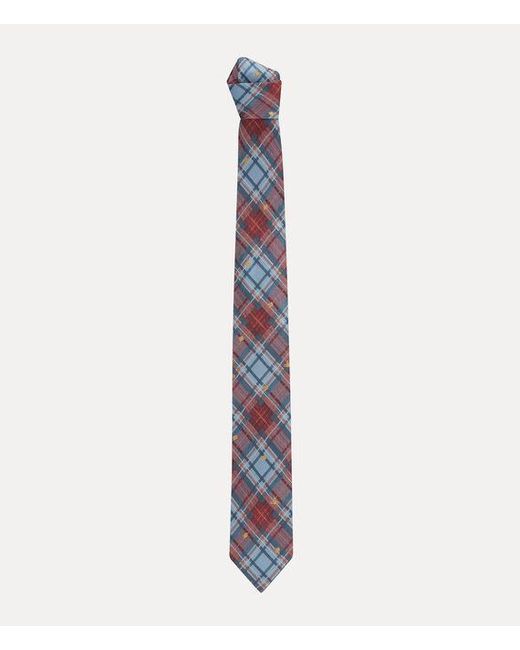 Vivienne Westwood White Tie 8.5Cm Louth Tartan for men