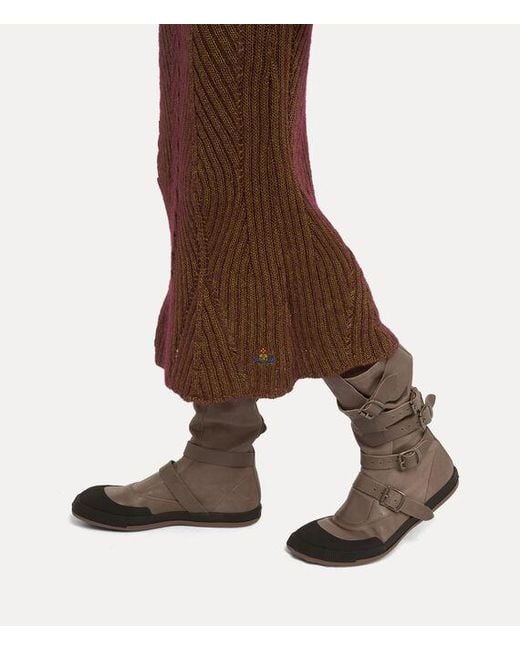 Vivienne Westwood Brown Animal Pirate Boot Washed/Veget Tanned
