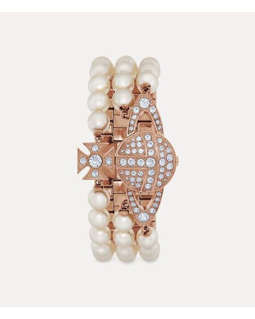 Vivienne Westwood White The Strand Watch Stainless Steel
