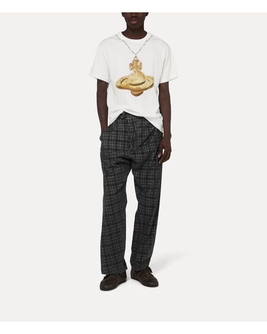 Vivienne Westwood White Orb Classic T-Shirt Cotton