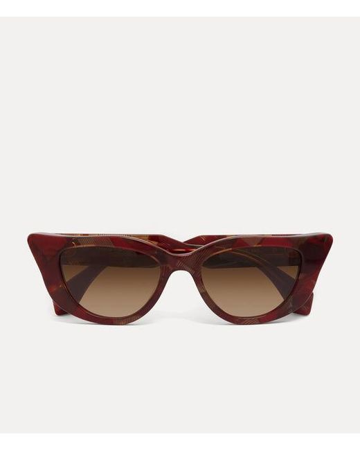 Vivienne Westwood Brown Michelle Sunglasses Acetate
