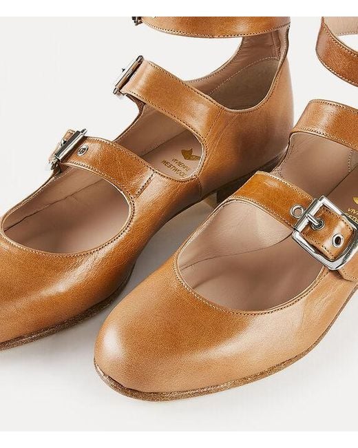 Vivienne Westwood Brown Roman Three Strap Sandal Leather