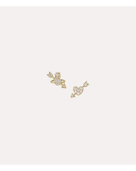 Vivienne Westwood Natural Kiri Earrings Cubic Zirconia