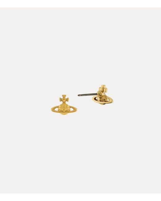 Vivienne Westwood Metallic Lorelei Stud Earrings Swarovski Crystals