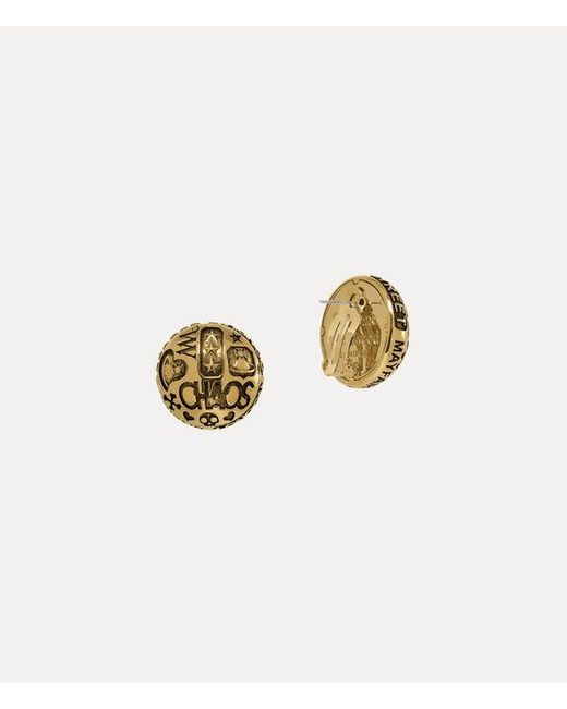 Vivienne Westwood White Victorine Earrings