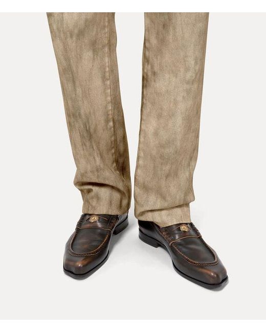 Vivienne Westwood Brown Tuesday Coin Loafer Vintage Leather for men