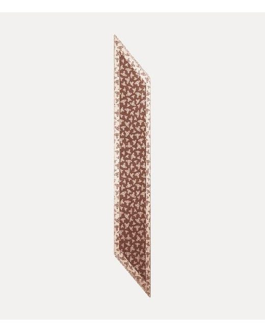 Vivienne Westwood White Two Point Scarf Paris Orb