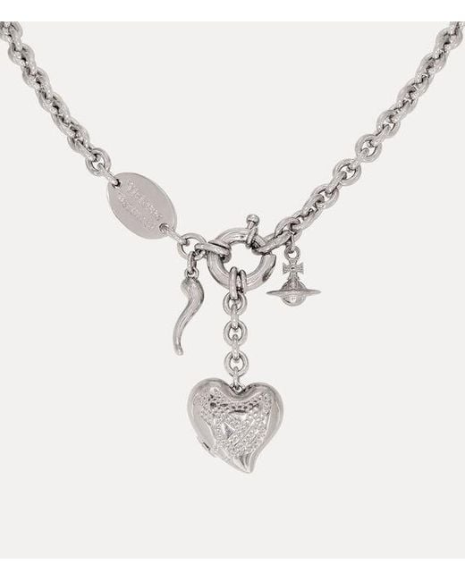 Vivienne Westwood Metallic Della Pendant Necklace