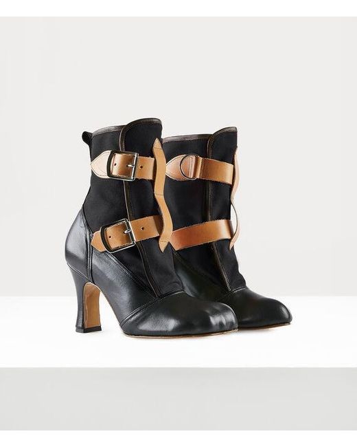 Vivienne Westwood Blue Bondage Boot Leather