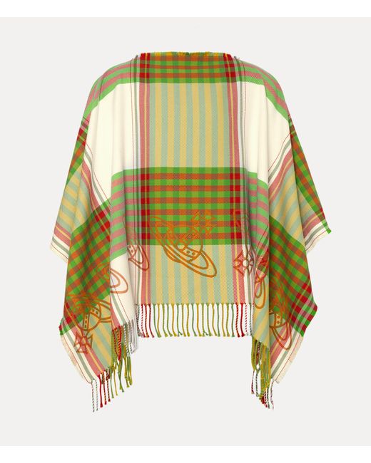 Vivienne Westwood Metallic Combat Tartan Poncho