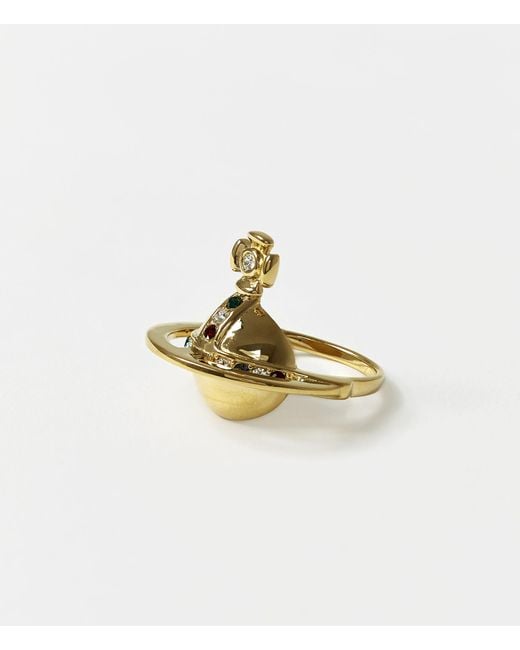 Vivienne Westwood Metallic Solid Orb Ring