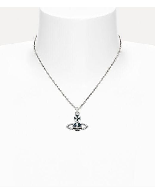 Vivienne Westwood White Mayfair Bas Relief Pendant Necklace for men